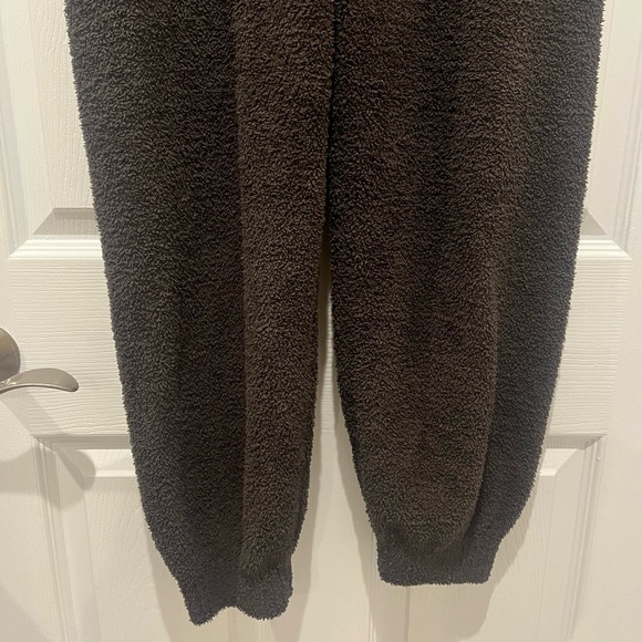 Uniqlo Brown Sherpa Fleece Jogger Sweatpants Small Loungewear Cozy Soft Winter - Picture 3 of 5